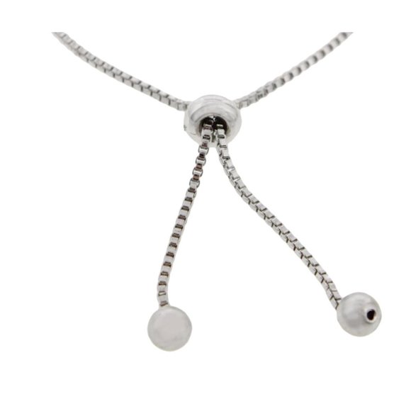 NWT CZ Kenneth Lane Silver Round Chain Bracelet - Picture 4 of 6